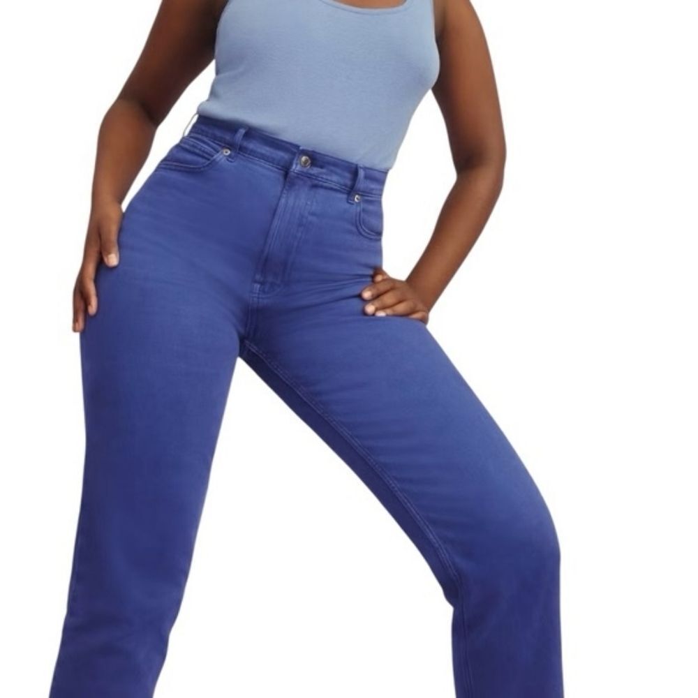 NWT Everlane The Way-high Jean Blue Denim Straight Leg Size 25 Tall - Picture 13 of 13